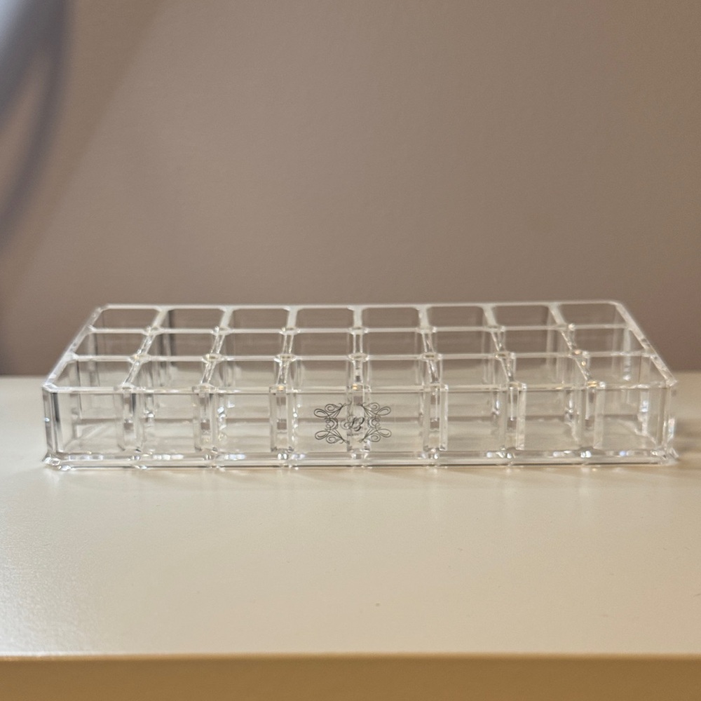 Clear Acrylic Makeup Organizer- 24 space lipstick holder